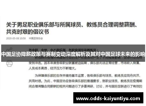 中国足协降薪政策与赛制变动深度解析及其对中国足球未来的影响