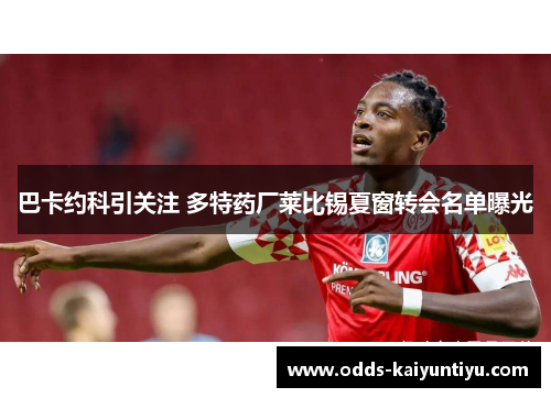 巴卡约科引关注 多特药厂莱比锡夏窗转会名单曝光