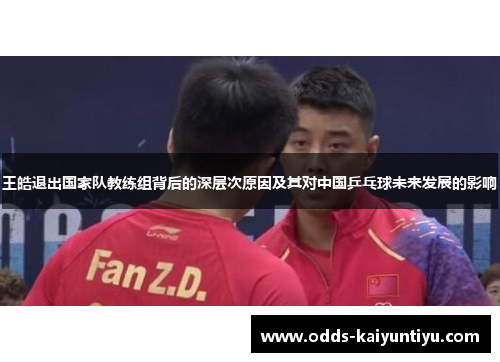 王皓退出国家队教练组背后的深层次原因及其对中国乒乓球未来发展的影响